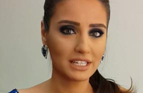 إيميه صياح قبل دقائق من بث الحلقة