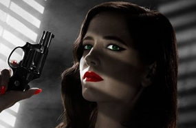 إيفا جرين على الملصق الدعائي لـ "Sin City: A Dame to Kill For"
