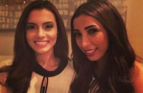 دنيا بطمة وكارمن سليمان في آخر لقاء جمعهما في أبو ظبي