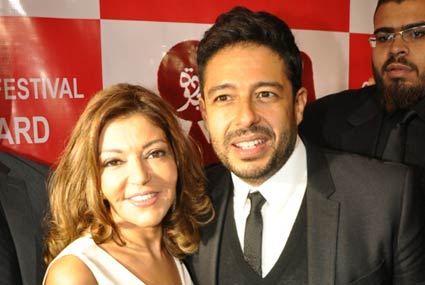 محمد حماقي مع سميرة سعيد في فندق الماسة