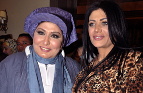 سهير رمزي سعيدة بحفل افتتاح تصوير مسلسلها "جداول"