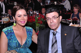 سمير صبري ولقاء الخميسي في الحفل