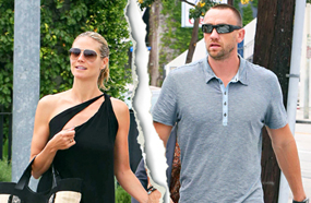 هايدي كلوم مع حبيبها السابق مارتن كيرستن 