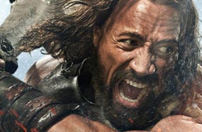 دواين جونسون في المصق الدعائي لفيلم Hercules