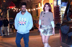 هيفاء ومحمد سامي أول يوم تصوير