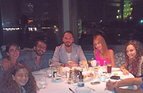 عياش وزوجته مع حلمي ومنى زكي