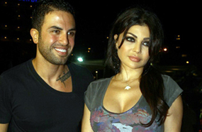 هيفاء وهبي وجاد في حفل إصدار ألبومه الأخير