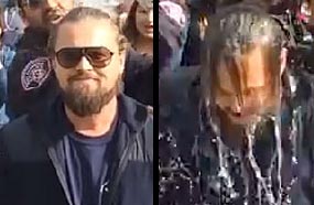 ليوناردو دي كابريو خلال &quot;تحدي الثلج&quot;