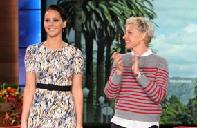 ألين ديجينيريس مع جنيفر لورانس 