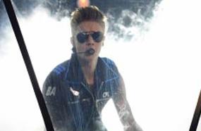 جستين بيبر في أحد حفلاته