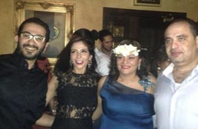 كاملة أبو ذكري وخطيبها ومنى زكي وأحمد حلمي