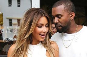 كيم كارداشيان مع كاني ويست