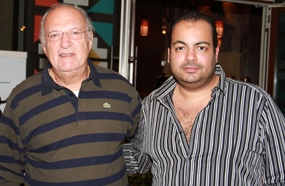 الموسيقار العالمي عمر خيرت مع المنتج كريم رشيد