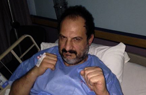 الصاوي من فراشه بعد العملية