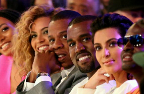 كيم وزوجها بصحبة بيونسيه وزوجها