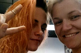 كريستين مع مالك مركز التجميل 