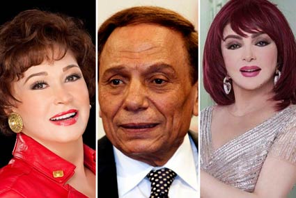 نبيلة عبيد وعادل إمام ولبلبة