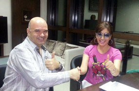 لطيفة مع غسان شرتوني