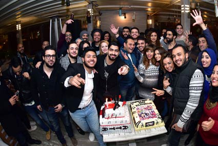مينا عطا‎ يحتفل بعيد ميلاده