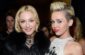 مايلي سايرس ومادونا