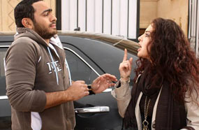 مي وتامر في لقطة من &quot;عمر وسلمى&quot;