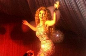 ميريام فارس ارتدا فستان من تصميم رامي قاضي