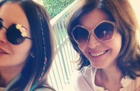 ميرفت وابنتها منة