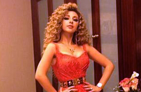 فستان ميريام فارس في الدوحة