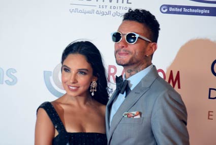 أحمد الفيشاوي في افتتاح مهرجان الجونة السينمائي