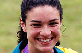 10-ميشيل جينيكي .. وهي العداءة الاسترالية صاحبة الـ 19 عاما، وقد حققت العديد من الانتصارات في 2012، أبرزها في مسابقة بطولة العالم للناشئين لألعاب القوى في برشلونة.