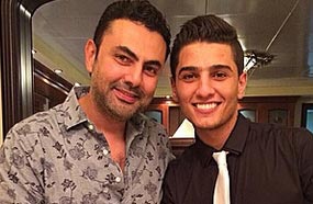 محمد كريم مع محمد عساف في عيد ميلاده