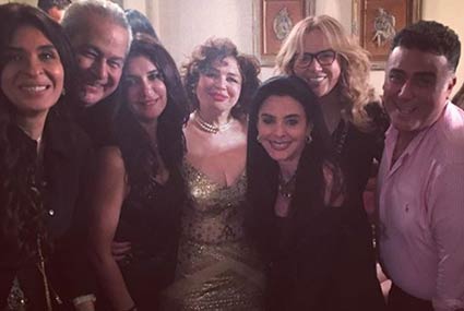 إلهام شاهين‎ وتامر حبيب ودينا والمذيعة جاسمن طه زكي والمنتجة مها سليم.