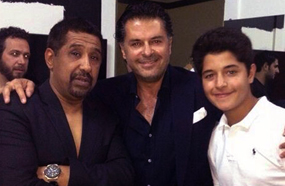 خالد علامة وراغب علامة مع الشاب خالد في كواليس حلقة اليوم من &quot;Arab Idol&quot;