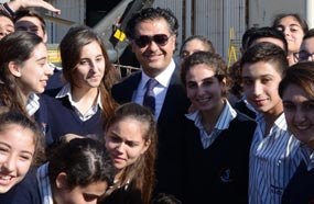 راغب علامة مع الأطفال خلال احتفالية &quot;الحلم صار حقيقة والجبل أصبح حديقة&quot;