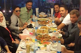 رامي عياش برفقة أحلام وزوجها