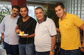 صورة من لقاء رامي صبري مع محسن جابر