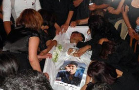 رامي شمالي في نعشه