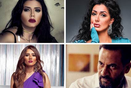 غادة عبد الرازق ورانيا يوسف وماجد المصري وزينة 