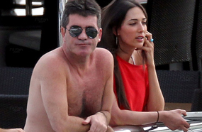 سايمون كاول مع لوران 