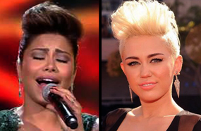 قصة شعر شيرين عبد الوهاب تشبه قصة مايلي سايرس