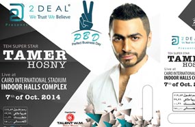 صورة لتذكرة حفل تامر حسني