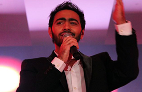 تامر حسنى في الحفل