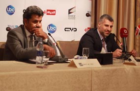 زياد كبي ومحمد عبد المتعال في المؤتمر