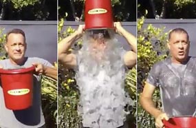 توم هانكس في تحدي الثلج