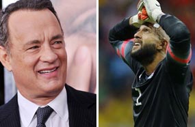 تيم هاوارد حارس مرمى أمريكا وتوم هانكس 