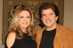 وليد توفيق وزوجته