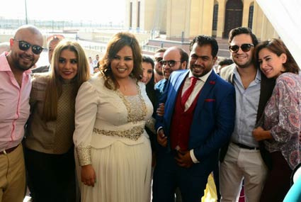 مصطفى خاطر وزوجته وويزو وزوجها وندى السبكي 