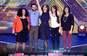 ندى وهند ومجدي ورانيا بجوار إليسا