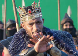 صورة- محمد رمضان مع فنانة عراقية في كواليس "السلطان"