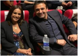 صور- هند صبري تعبر عن سعادتها للتكريم مع كريم عبد العزيز